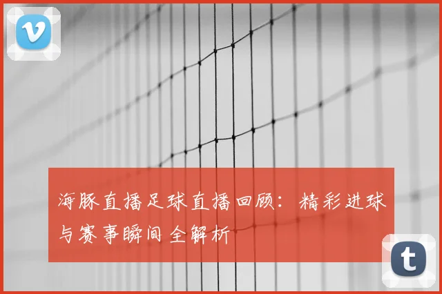 海豚直播足球直播回顾:精彩进球与赛事瞬间全解析